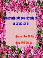 Giải Nhất GVG cấp tỉnh Vĩnh Phúc