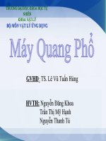MÁY QUANG PHỔ - CHƯƠNG 2 NGUỒN SÁNG