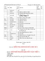 GIÁO ÁN LỚP 2 CHUẨN KIẾN THỨC TUẦN 28