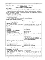 Giáo án lớp 2 năm học 2014 - 2015 chuẩn kiến thức tuần 20