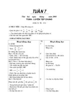 Giáo  án toán lớp 5 tuần 7