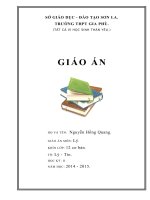 Giáo án môn vật lý 12