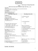 Giáo án lớp 3 Chuẩn KTKN tuần 5