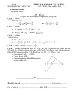 Đề thi học sinh giỏi HSG toán lớp 7