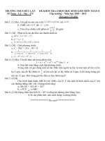 Đề thi HSG khối 8