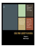 Bài giảng Các phổ quát văn hoá