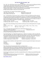 Đề thi thử môn Sinh 8 - 2010