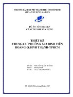 Đồ án tốt nghiệp kỹ sư xây dựng Thiết kế chung cư phường 7-23 Đinh Tiên Hoàng, quận Bình Thạnh, Tp. Hồ Chí Minh ( Nguyễn Quốc Thắng )