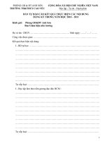 Bản tự xếp loại GV Tiểu học theo ĐKý