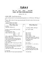 Giáo  án toán lớp 5 tuần 8