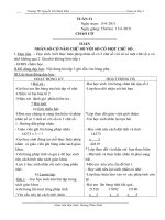 GIÁO ÁN TUẦN 31 LỚP 3M