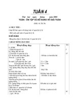 Giáo  án toán lớp 5 tuần 4