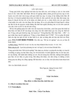 Thiết kế và mở vỉa cho mỏ Lựa chọn phương án mở vỉa hợp lý cho mỏ than Khánh Hòa