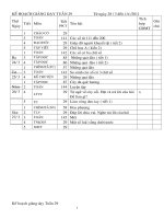 GIÁO ÁN LỚP 2 CHUẨN KIẾN THỨC TUẦN 29