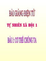 BÀI 1 CƠ THỂ CHÚNG TA