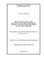 tóm tắt luận án hình thành và phát triển một số kỹ năng thích nghi trí tuệ cho học sinh trung học phông qua dạy học hình học