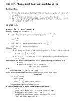 Phương trình bậc 2-Hệ thức viét