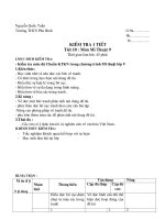 mĩ thuật 9- bài 10 có sử dụng ma trận