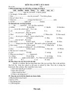 đề kiểm tra một tiết số 3