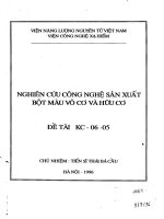 Đề tài nghiên cứu khoa học Nghiên cứu công nghệ sản xuất bột màu vô cơ và hữu cơ