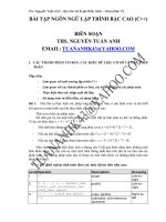 bài tập ngôn ngữ lập trình bậc cao