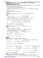 Đề cương ôn tập TOán 11 - học kì 2 (năm học 2009 - 2010)