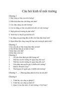 Câu hỏi ôn tập kinh tế môi trường