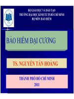 Bài giảng bảo hiểm đại cương : phần 1   quản lý rủi ro