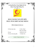 báo cáo bái tập lớn môn phân tích thiết kế hệ thống quản lý ký túc xá