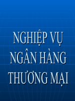 Bài giảng môn Nghiệp vụ ngân hàng thương mại