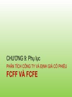 Bài giảng quản trị danh mục đầu tư   chương 9:  phân tích công ty và định giá cổ phiếu FCFF và FCFE