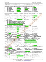 Đề thi thử đại học đợt 2 năm 2010 môn Tiếng Anh - trường THPT Chuyên Lê Quý Đôn, Quảng Trị