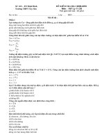 đề thi học kì 11 (10-11)