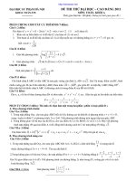 đề thi thử đh sư phạm Hà Nội