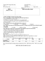 kiem tra 1 tiết học ki II lơp 10 co dap án