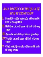 Bài 4: tổ chức các mối quan hệ kinh tế trong thương mại dịch vụ