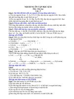 NỘI DUNG ÔN TẬP HỌC KÌ 2