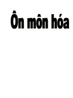 Ôn tập môn Hóa học