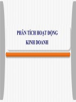 Bài giảng phân tích kết quả hoạt động kinh doanh   chương 1:  những vấn đề lý luận cơ bản của PTHĐKD