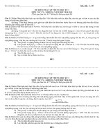 BỘ ĐỀ THI HỌC KỲ I  - LÝ 10