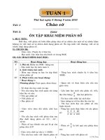 GIÁO ÁN CÁC MÔN LỚP 5 TUẦN 1