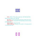 GIẢI THÍCH ĐỊNH TÍNH CÁC HIỆN TƯỢNG QUANG HỌC