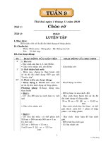 GIÁO ÁN CÁC MÔN LỚP 5 TUẦN 9