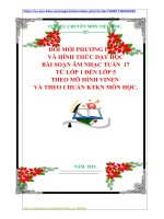 ĐỔI MỚI PHƯƠNG PHÁP  VÀ HÌNH THỨC DẠY HỌC  BÀI SOẠN ÂM NHẠC TUẦN  17  TỪ LỚP 1 ĐẾN LỚP 5 THEO MÔ HÌNH VINEN  VÀ THEO CHUẨN KTKN MÔN HỌC.