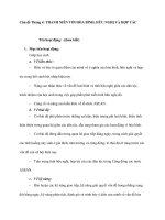 Giáo án chủ nhiệm Chủ đề Tháng 4 THANH NIÊN VỚI HÒA BÌNH, HỮU NGHỊ VÀ HỢP TÁC