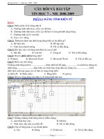 Câu hỏi và bài tập tin 7