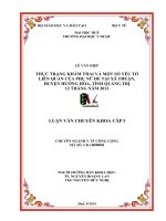 Thực trạng khám thai và một số yếu tố liên quan của phụ nữ đẻ tại xã thuận, huyện Hướng Hóa, tỉnh Quảng Trị  12 tháng năm 2013