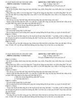 Đề và đáp án KTra 1 tiết Lý 9B(10-11)