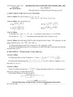 Đề thi tham khảo học kì 2- lớp 11