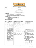 GIÁO ÁN CÁC MÔN LỚP 5 TUẦN 16